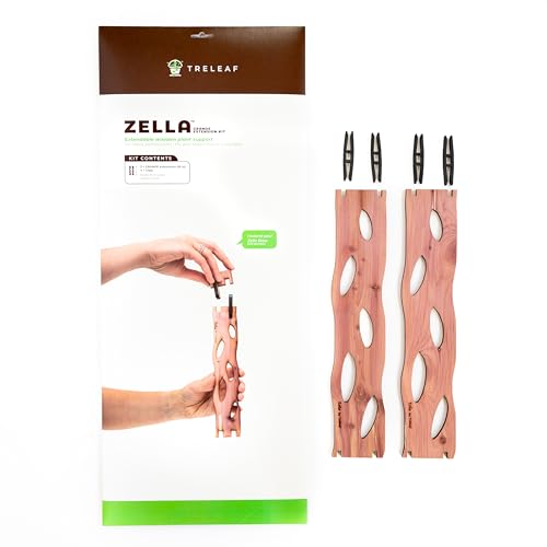 Zella Grande Extension Kit - Wooden Extendable Plant Trellis (2 Extensions) for Indoor Climbing Houseplants - Modular Plant Support - size: Grande Extension Kit