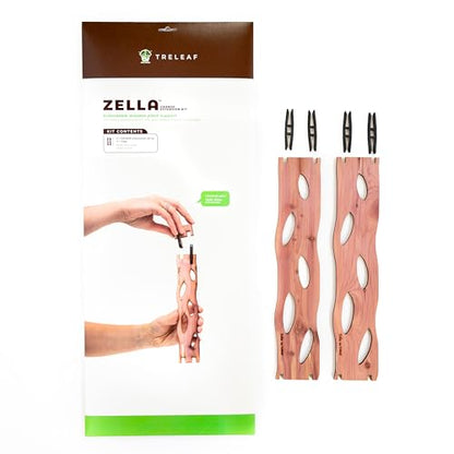 Zella Grande Extension Kit - Wooden Extendable Plant Trellis (2 Extensions) for Indoor Climbing Houseplants - Modular Plant Support - size: Grande Extension Kit