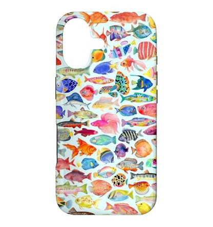 Colorful Watercolor Fish Aquarium Tropical Summer Case for iPhone 17