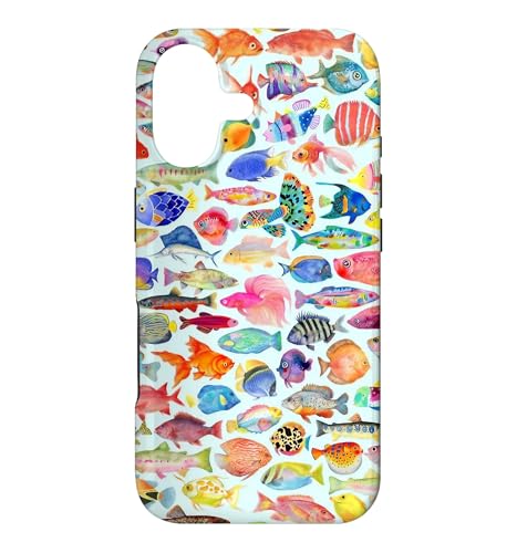Colorful Watercolor Fish Aquarium Tropical Summer Case for iPhone 17