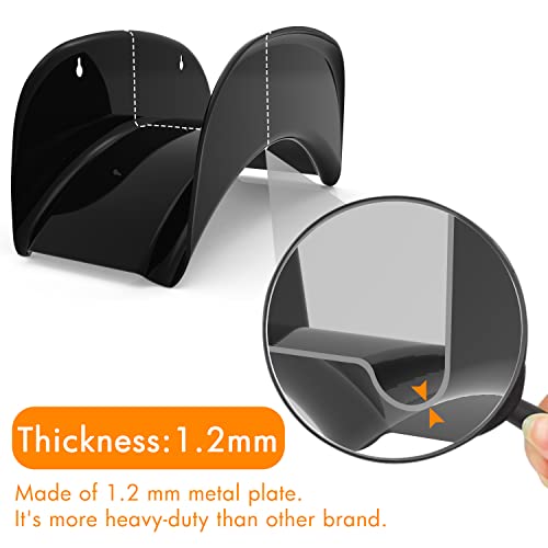 Gardzen 2-Pack Heavy Duty Hose Hanger Wall Mount Black | Durable Garden Hose Hanger Rack for Outdoor Storage, Keeps Hoses Organized with Strong Wall Mounted Support Design - size: Black - 2 Pack