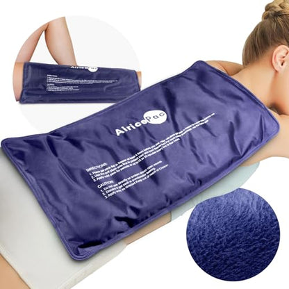 AiricePac Extra Large Gel Flexible Back Ice Packs for Injuries Reusable, 11”x 20” Cold Pack Wrap for Knee Leg Neck Shoulder Hip Back Pain Relief, Cold Compress Therapy for Swelling, Bruises, Surgery - style: XXL 1 PACK