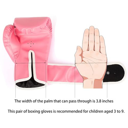 Kids Boxing Gloves Age 3-9 Years - High Density Sponge Foam Training Gloves for Kickboxing, Sparring & Fitness | Adjustable Wrist Wrap (6OZ) | Boys & Girls Unisex