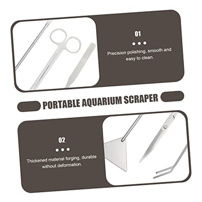 Toddmomy 1set Aquarium Tool Pruning Scissors Tweezers and Shovel for Aquatic Plant Care Resistant and Portable Aquarium Accessories - size: 32X7X1CM