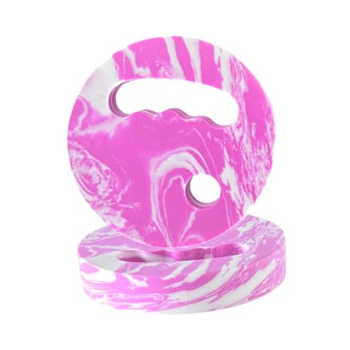 Menolana Water Exercise Discs Pool Resistance, Swim Discs Lightweight Buoyancy EVA Foam Aerobic Equipment for Water Workout Beach Pool - color: Pink White