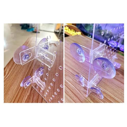 Aquarium Fish Tank Divider, Fish Tank Transparent Isolation Board Acrylic Separation Partition Network Partition Prevent Fish, Turtle Fight Attack Each Clear, - size: 26 X40cm