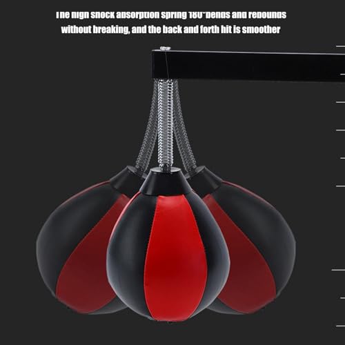 Speed Bag for Boxing, Wall Mounted Punch Bags, Reflex Bag for Adults, Home, Gym, Relaxation Workout, Height-Adjustable Boxing, Reflex Ball Speed Punching Bags for Training, Boxing, Sports