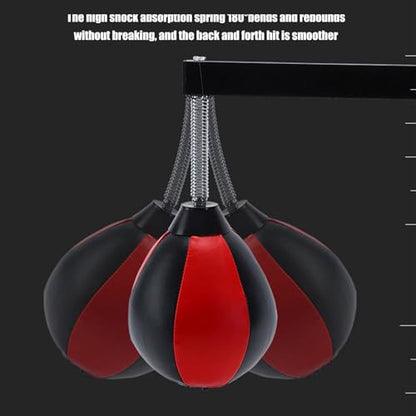 Speed Bag for Boxing, Wall Mounted Punch Bags, Reflex Bag for Adults, Home, Gym, Relaxation Workout, Height-Adjustable Boxing, Reflex Ball Speed Punching Bags for Training, Boxing, Sports