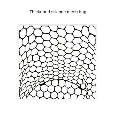 Portable Silicone Landing Net Soft Meshes Wear Fishing Replacement Meshes Net Fishing Tool Accessories Enduring Fishing Replacement Meshes Net - color: C