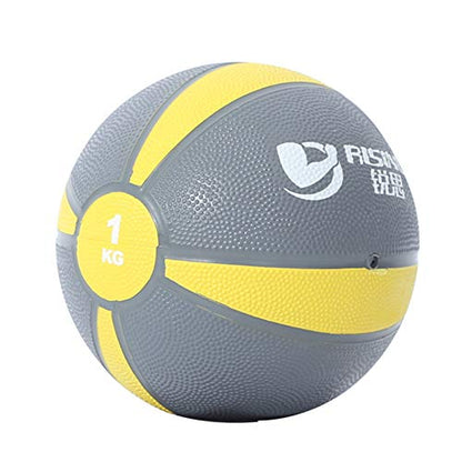 Medicine Balls Rubber Medicine Ball, Aerobic Core Training Elastic Fitness Ball, 1KG/2KG/3KG/4KG/5KG/6KG/7KG/8KG/9KG/10KG (Size : 1kg/2.2lbs) - size: 1kg/2.2lbs