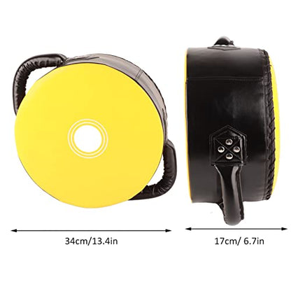 Gavigain Boxing Pads, Boxing Pads Curved Focus Mitts Taekwondo Focus Strength Training Shield Kick Boxing Pad for MMA, Kickboxing, Martial Arts, Muay Thai, Karate Training - color: Yellow