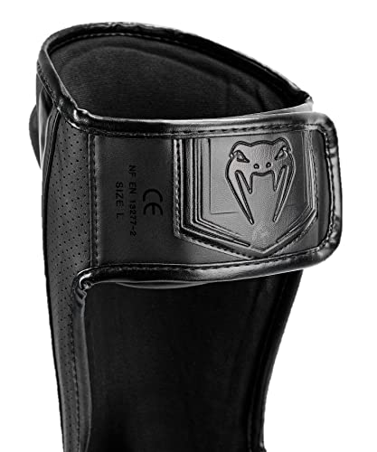 Venum Venum Elite Evo Shin Guards - color: Black/Black, size: Large