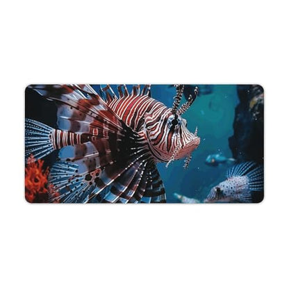 Large Size Gaming Mouse Pad Fish in Fish Tank Desk Mat Non-Slip Base Waterproof Desktop Writing Pad for Office Home - color: Fish in Fish Tank, size: 30x60cm