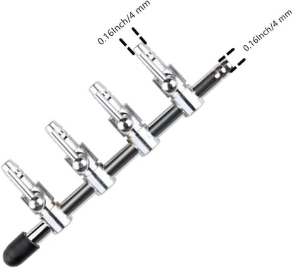 Aquarium Air Valve 4 Way Inline Manifold Air Flow Pump Tubing Splitter Lever Control Valve