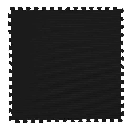 Square Brands - MMA EVA Foam Interlocking Puzzle Mats - 40" x 40" - color: Black