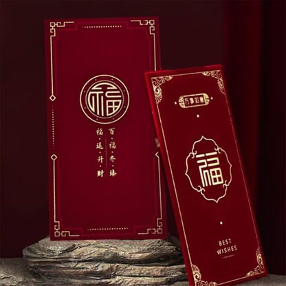 Red Envelopes,20pcs Lucky Money Envelopes New Year Envelop Cash Card Gift Envelop Velvet Hong Bao for Spring Festival Wedding Birthday Party
