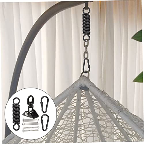 Stainless Steel Heavy Bag Suspension Hook Set for Boxing Punching Bag Bracket Spring Shock Absorbent Adjustable Design for Home Gym and Outdoor Use