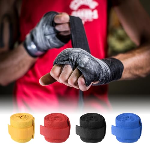 PATIKIL Boxing Hand Wraps, Elastic Boxing Wraps Cotton Fist Mitts Wrist Strap Protection for Muay Thai Martial Arts - size: 98 inch