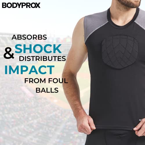 BODYPROX Baseball Chest Protector Shirt - size: Youth-L