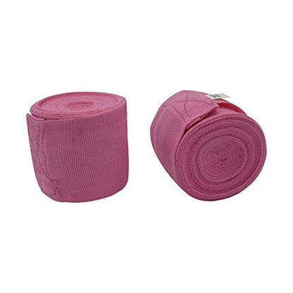 Elastic Professional 180 inch Handwraps for Boxing Kickboxing Muay Thai MMA, Boxing Hand Wraps 180, Boxing Wrap Roller, Kickboxing Wraps, Hand Wraps, Wrist Wraps Boxing, MMA Hand Protection - color: Pink