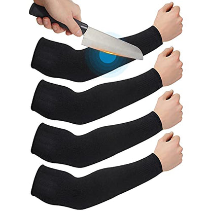 Geyoga Arm Sleeves Guards Cut Resistant HPPE,Large,Hppe,Gray, Blue - color: Black, size: Large, style: Hppe