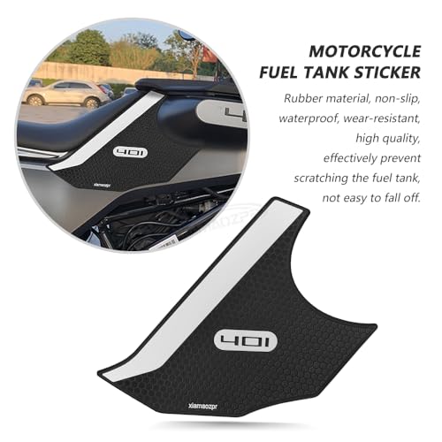 for svartpilen 401 Motorcycle Tank pad Non-Slip Side Fuel Tank Stickers Pad Rubber Sticker 2023 Svartpilen 401 Accessories 2019-2023