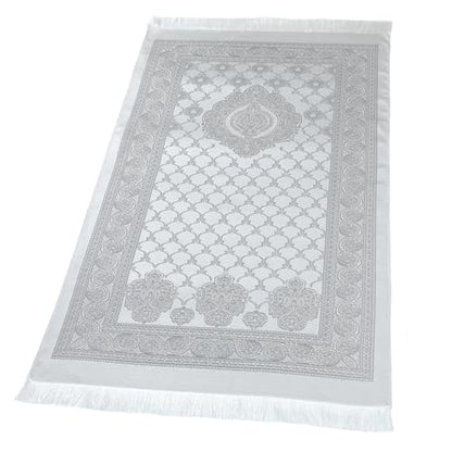 Prayer Mat - Muslim Prayer Rug, Prayer Mat Islam, Portable Travel Prayer Mat, Islam?c Prayer Rugs, Muslim Ramadan Eid Gifts (Grey) - color: Grey
