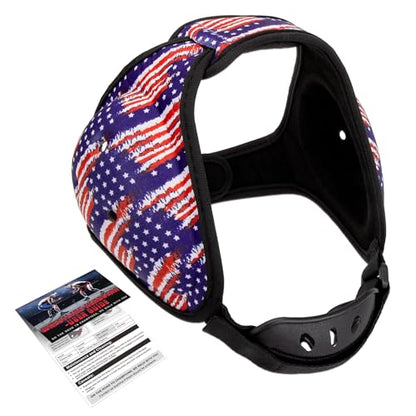 Trymaker Wrestling Headgear, Head Gear with Chin Cup, Sorf Ear Guard for Men, MMA, Jiu-Jitsu (for Users Aged 12+) - size: L (21 1/4" - 25 1/4"), style: Blue