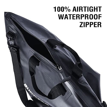 Fish Tournament Weigh in Bag for Bass Fishing, Heavy Duty Fish Bag for Caught Fish Waterproof,Leakproof,Puncture Resistant - color: Black-25×23in Upgraded
