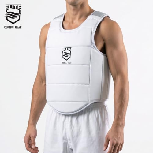 Karate Chest Guard for Kids & Adults. Martial Arts Body Protector. - size: X-Large