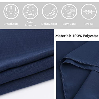 Ladiery Chiffon Shawl Wraps for Women Evening Dresses, Elegant Soft Sheer Shawls for formal dressy Bride Wedding - color: Navy Blue(1)