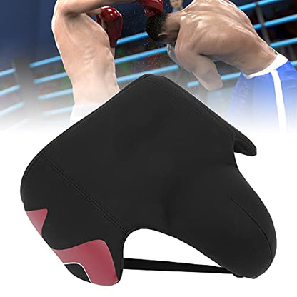 Groin Protector for Boxing, Muay Thai, Kickboxing and MMA Sparring, Taekwondo Fighting Abdominal Protector for Men - size: red