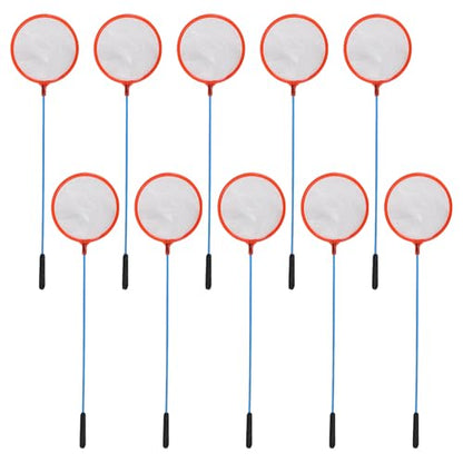 10pcs Small Aquarium Fish Tank Nets Fine Mesh Fishing Nets for Fish Catching and Aquarium Use Random Color