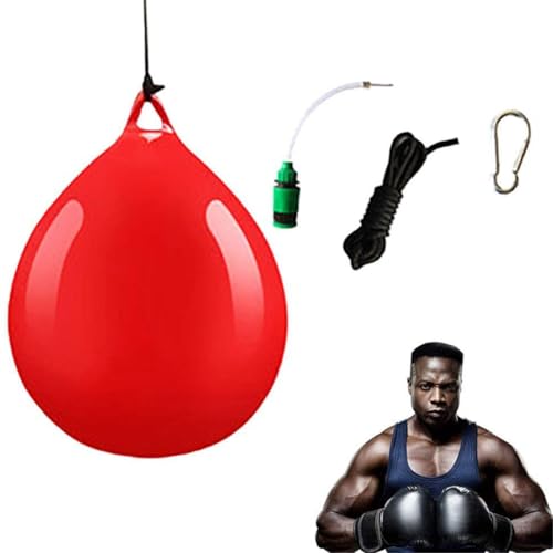 Water Punching Bag - Hanging Boxing Bag, Aqua Water-Injected Workouts with Secure Sling, Heavy Duty Training Gear | Versatile Fitness Equipment