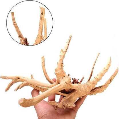 1 Pc Natural Driftwood for Aquarium, Reptile Branches Terrarium Wood Aquarium Trunk Driftwood Tree Fish Tank Log Decoration Plant Stump Clever Design(8-10Cm)