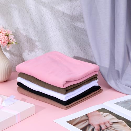 Lemecima 6 Pack Hijab Scarves for Women - Premium Polyester Long Head Jersey Hijab Scarf Wraps in 6 Solid Colors, Soft Muslim Scarf Shawl for All Season, 31.5 x 70.9 inches