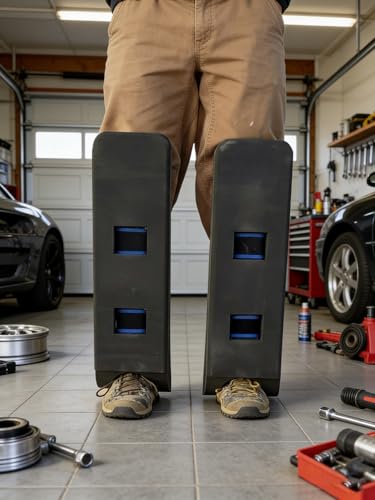 Crawler Climber Knee Pads, Self-Supporting Kneepads for Attic Crawling, Adjustable Foam Support Pads for Joist Spacing Navigation, Lightweight Work Knee Protectors with Wrap Straps