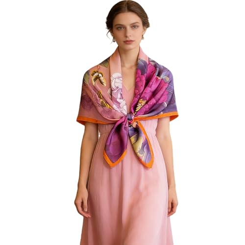 43" Large Square Scarf Fashion Scarves Hair Wrapping Scarfs Night Sleeping Headscarf for Women B07 - color: B074