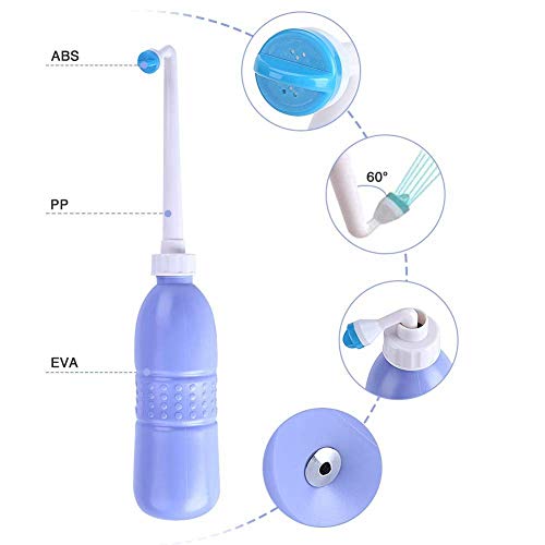 Portable Handheld Personal Bidet, On-The- Personal Hygiene Care, Travel Bidet with 620ML Water Capacity for Personal Cleansing Use