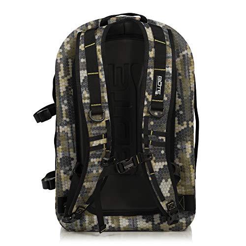 BOTE Highwater Waterproof Backpack 28L | Submersible Laptop Dry Backpack | 100% waterproof 28L backpack with submersible gear protection - color: Verge Camo