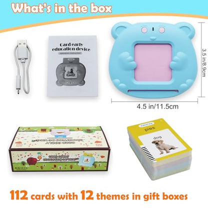 MAYAPHILOS 224 Sight Words Polish and English Talking Flash Cards Fun Polish Language Learning Toys for Kids, Learn Polish for Toddlers Sensory Preschool Educational Birthday Gifts - size: 224 Words Polish and English