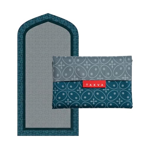 TAKVA The Pocket Sejadah Limited Edition | Portable Waterproof Prayer mat, Muslim Gift, Ramadan Present, Islamic Gift, eid Gift, Travel Prayer mat (Design in Japan, Made in Turkey) (Indomalayan) - color: Indomalayan