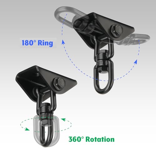 Heavy Duty Punching Bag Hanger, Heavy Bag Hanger Ceiling Mount 360° Rotation Hook Stainless Steel Boxing Bags Hook for Punching Bags, Gymnastic Rings Gym Equipment