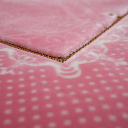 Modefa Orthopedic Islamic Prayer Rug | Large Padded Janamaz Sajjada | One Inch Thick Comfortable Soft Velvet Cushion Muslim Namaz Sajadah | Double Plush Foam (Topkapi Pink) - color: Topkapi Pink