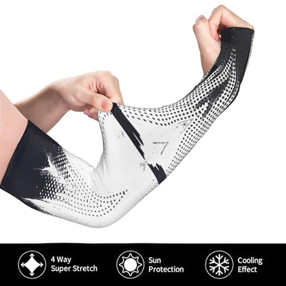 Arm Sleeves Outdoor Garden Sports Cooling Sun Sleeve for Women Men Farm - color: Faith
