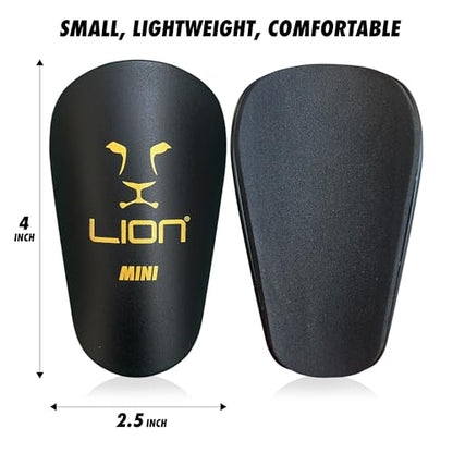 Ultra MINI Soccer Shin Guards/Pads/Mens/Women/Boys/Girls - Lightweight, Compact & Comfortable - Suitable for All Ages - to Wear with Grip Socks and Soccer Sock Sleeves