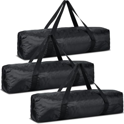 3 Pcs Tripod Carrying Case Bag Water Resistant Durable Lightweight Multifunctional Tripod Carrying Case with Heavy Duty Suit for Tent, Fishing Pole, Lights, Speakers, Cameras(Black,28 Inch)