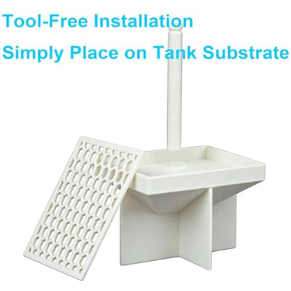 Compatible with Fluval Hatchery Box – Professional Egg Collection for Egg-Laying Fish, Bottom Grid with Troughs, Clear Viewing Window for Fry Observation