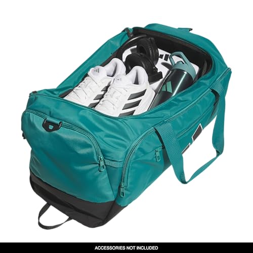 adidas Defender 5 Duffel Bag for Sports, Gym and Travel, EQT Green/Black, OSFA - color: EQT Green/Black, style: Medium (59l)