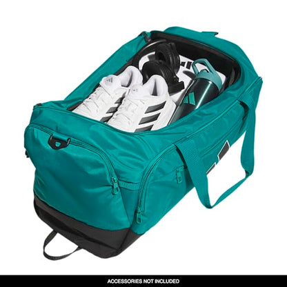 adidas Defender 5 Duffel Bag for Sports, Gym and Travel, EQT Green/Black, OSFA - color: EQT Green/Black, style: Medium (59l)